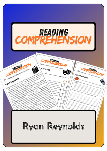 Reading Comprehension - Ryan Reynolds + Solutions