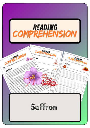 Reading Comprehension - Saffron + Solutions