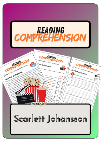 Reading Comprehension - Scarlett Johansson + Solutions