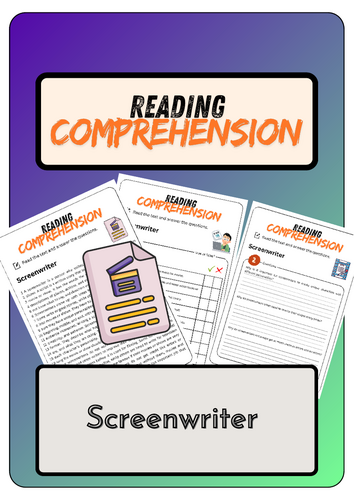 Reading Comprehension - Screenwriter + Solutions