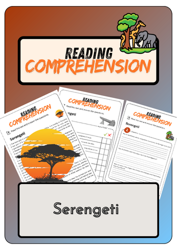 Reading Comprehension - Serengeti + Solutions