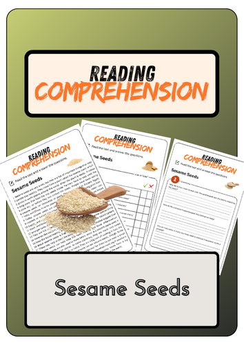 Reading Comprehension - Sesame Seeds + Solutions