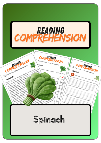 Reading Comprehension - Spinach + Solutions