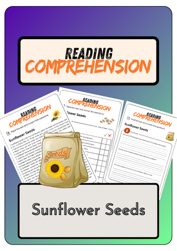 Reading Comprehension - Sunflower Seeds + Solutions