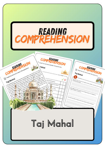 Reading Comprehension - Taj Mahal+ Solutions