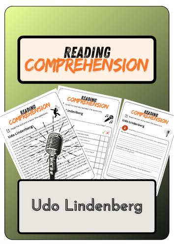 Reading Comprehension - Udo Lindenberg + Solutions