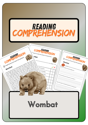 Reading Comprehension - Wombat + Solutions