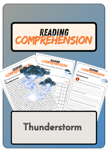 Reading Comprehension - Thunderstorm + Solutions
