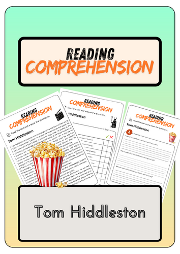 Reading Comprehension - Tom Hiddleston + Solutions