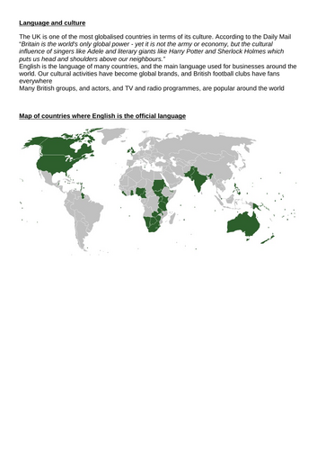 KS4 Changing UK economy: UK and wider world