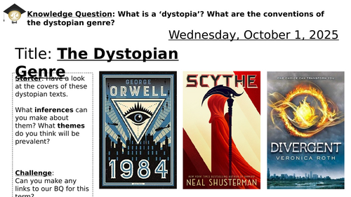 Introduction to Dystopian Literature