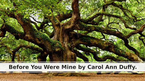 LOVE AND RELATIONSHIPS - AQA POETRY ANTHOLOGY