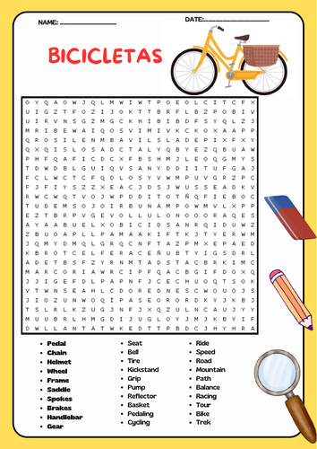 Sopa de Letras de Bicicletas