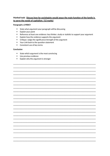 Marxist views of the family AQA GCSE