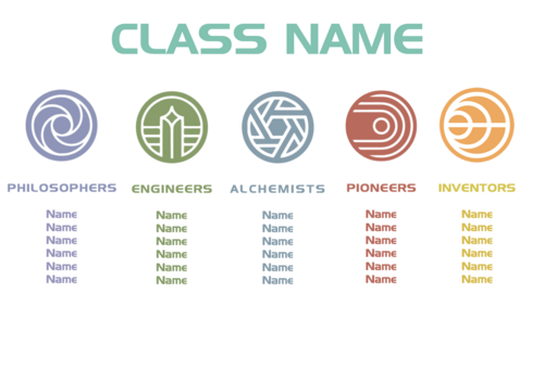 'EPCOT' Themed Class Organisations Team Resources