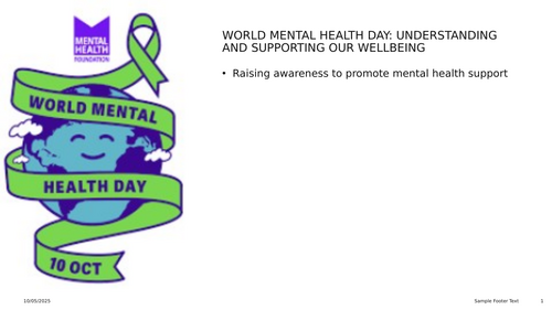 World Mental Health Day Assembly