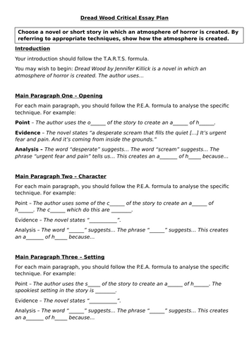 Dread Wood Novel Study Unit