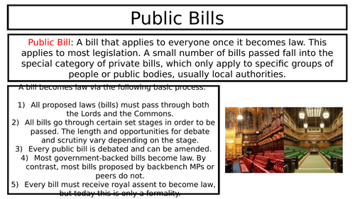 The Legislative Process