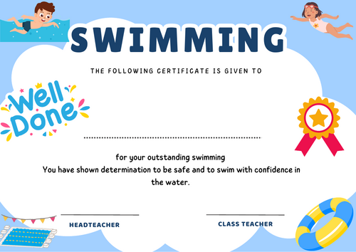Swimming Certificate