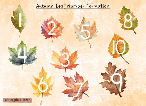 Autumn Number Tracing 1-10