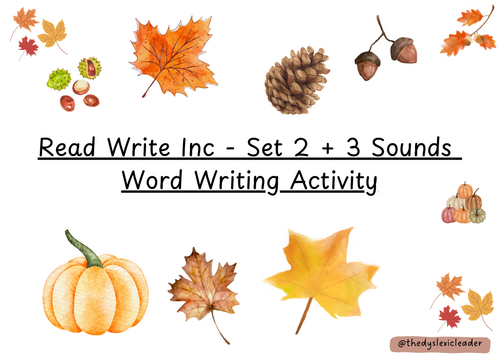 Read Write Inc Set 2+3 Word Writing