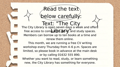 Functional Skills English Level 2 Reading – “How Plants Grow” (City & Guilds Style Practice)