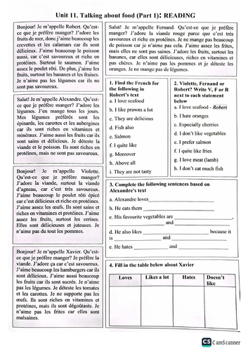 Food, drinks and mealtimes