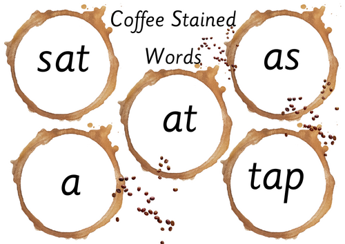 Phonics CVC Coffee Words