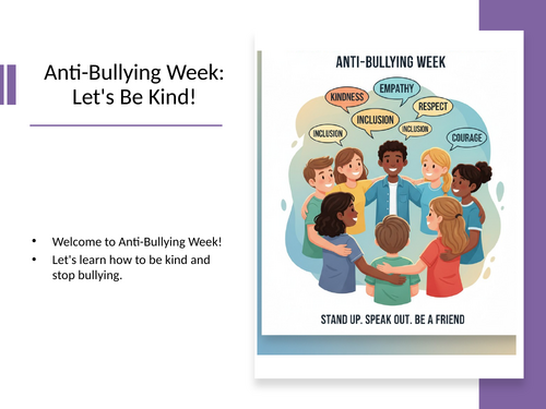 Introduce Anti-Bullying Week presentation for KS1, KS2 and EYFS