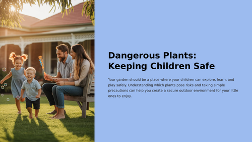 Dangerous Plants for Early Years Settings