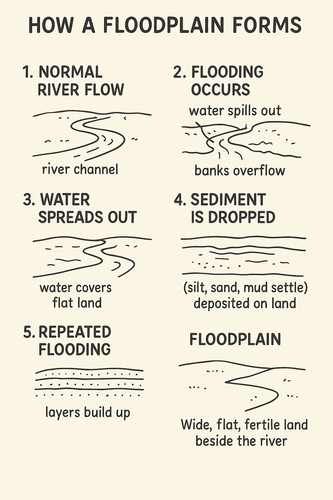Floodplain Formation Diagram/ Poster