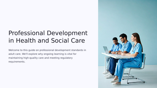 Professional Development in Health and Social Care