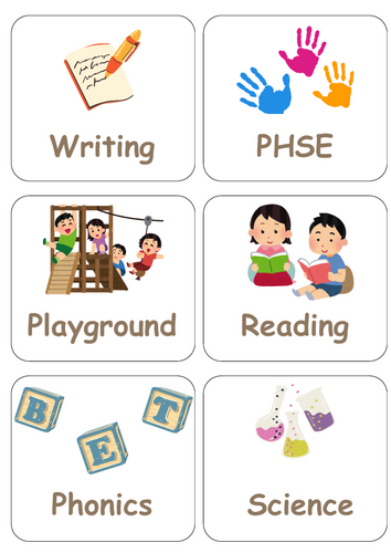Visual Timetable for Classroom & Home | Printable Daily Routine Cards with Images