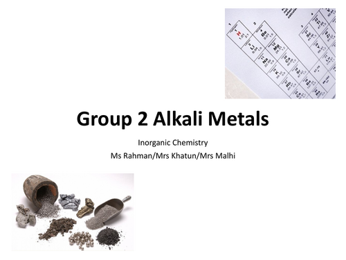 Group 2 Alkali Metals