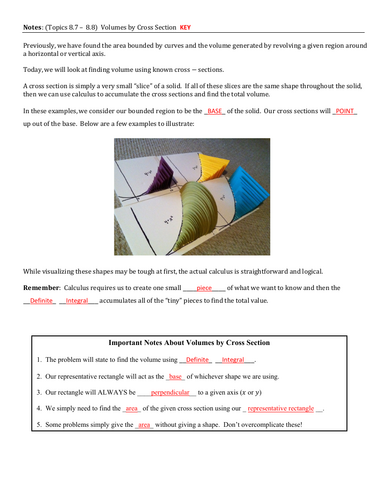 AP Calculus Applications of Integration