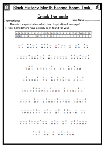 Black History Month Escape Room Version 2