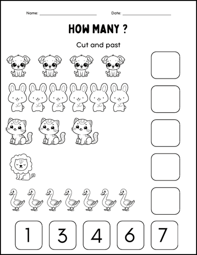 Haw many worksheet and activities