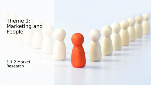 A level Business Theme 1: 1.1.2Market Research