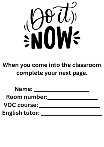 Do now: SPaG Bundle — Reading, Writing and Figurative Language (KS2/KS3) resit GCSE