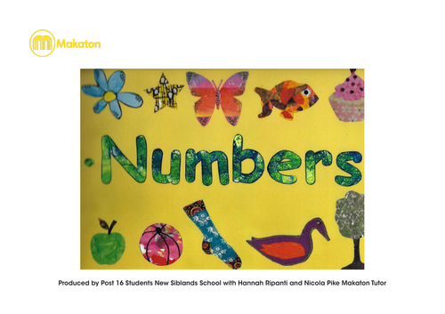Makaton number booklet
