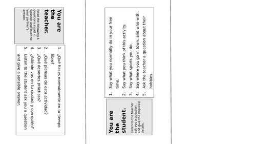 Toblerone Style Role-Play Template