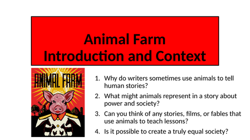 Animal Farm - Introduction and Context (Communism)