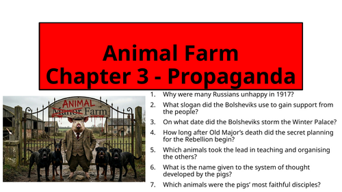 Animal Farm - Chapter 3 (Propaganda)