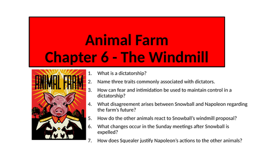 Animal Farm - Chapter 6 (The Windmill)