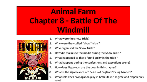 Animal Farm - Chapter 8 (Battle Of The Windmill)