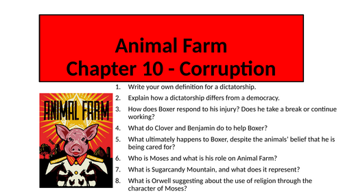 Animal Farm - Chapter 10 (Corruption)