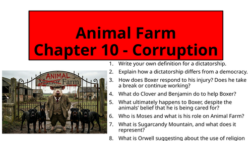 Animal Farm - Chapter 10 (Corruption)