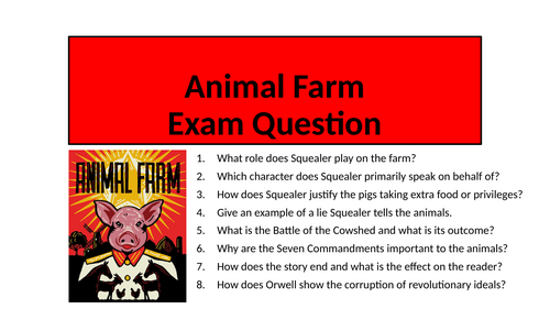 Animal Farm - Exam Question (Equality)