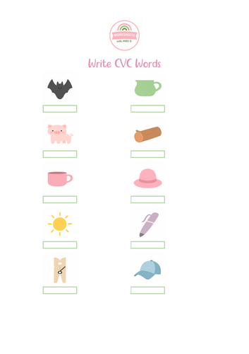 Write CVC words