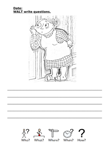 The Visitor story - lesson and tasks